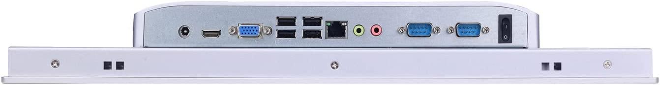 PARTAKER 19 Inch TFT LED Industrial Panel PC, All in One Touch Screen Desktop Computer, High Temperature 5-Wire Resistive Touch Screen, Intel 6th Core I5, VGA HD LAN RS232 COM, 4GB Ram 64GB SSD