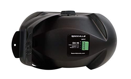 Rockville Rockville D4-16 Black Dual 4" 16 Ohm Swivel Outdoor Home Patio Speaker