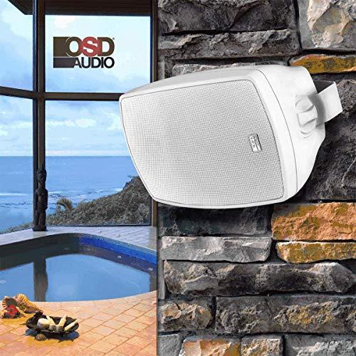 OSD Audio OSD Audio 5.25\" Wireless BT Outdoor Patio Speaker Architectural Stereo Pair Black BTP525 Long Range