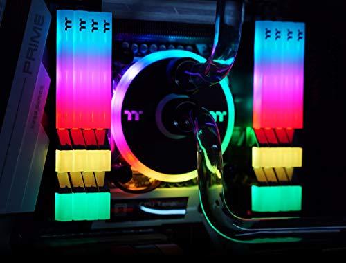 Thermaltake Thermaltake TOUGHRAM RGB DDR4 3600MHz 16GB (8GB x 2) 16.8 Million Color RGB Alexa/Razer Chroma/5V Motherboard Syncable RGB Memory R009D408GX2-3600C18B