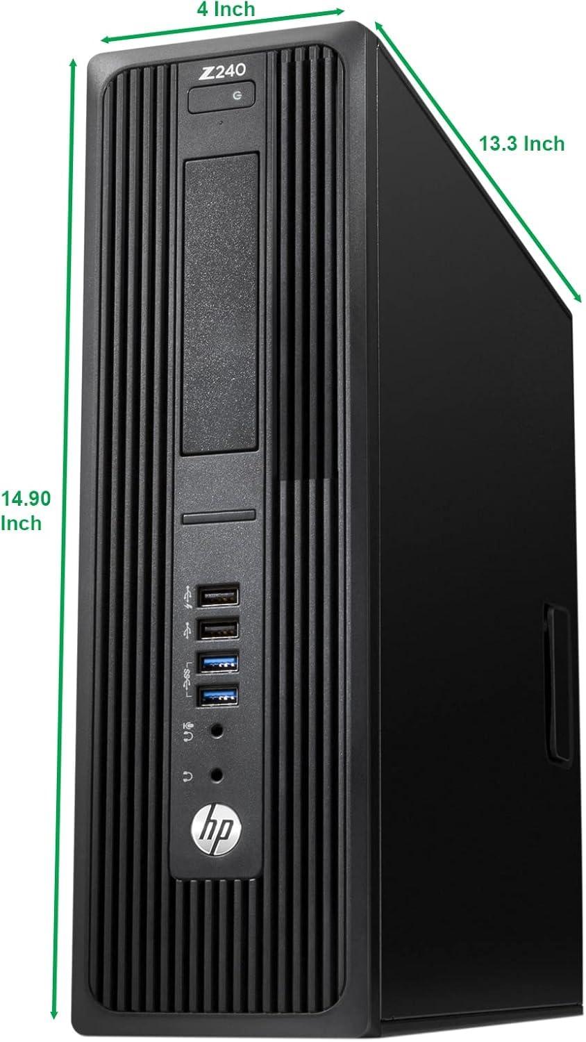 HP HP Z240 SFF Computer Premium Workstation Desktop PC, Intel Core i7-6700 3.40GHz Processor, | 32GB Ram, 1TB SSD | WiFi & Bluetooth, HDMI, Windows 10 Pro (Renewed)