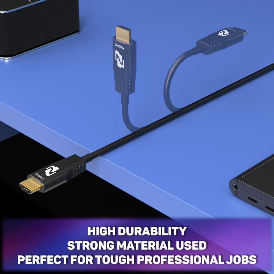 BZB GEAR BZB GEAR 8K Ultra HD HDMI 2.1 48Gbps Active Optical Cable - 20m/66ft - BG-CAB-H21A20