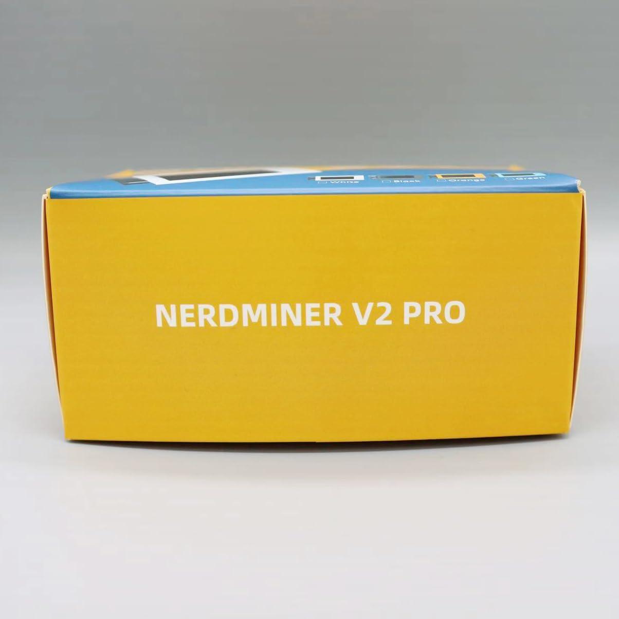 Bitmini Nerdminer V2 Pro 78KH/s Hash Rate Open Source Bitcoin Solo Miner Lottery Miner with Cooling Fan Orange Case