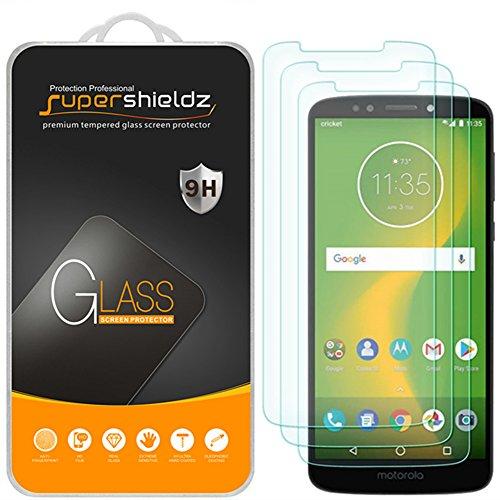 Supershieldz Supershieldz (3 Pack) Designed for Motorola (Moto E5 Supra) Tempered Glass Screen Protector, Anti Scratch, Bubble Free