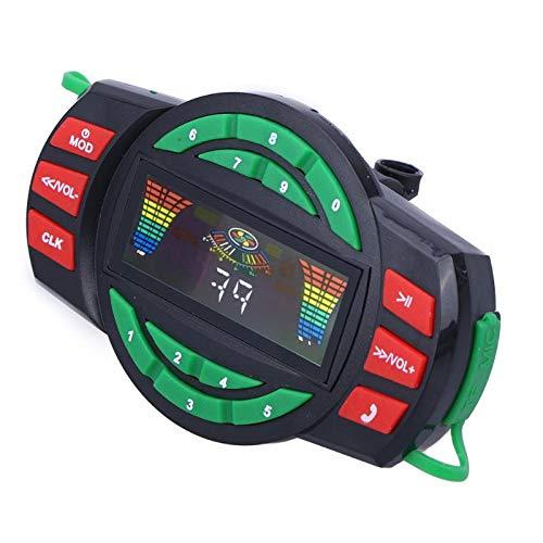 XYC XYC UTV ATV Bluetooth Amplifier Sound System Hand-Free Speakers FM USB Audio System Stereo 3 Inch Speakers 12V Motorcycle Waterproof Audio FM Radio Stereo Speaker (Blue&Silver Star)