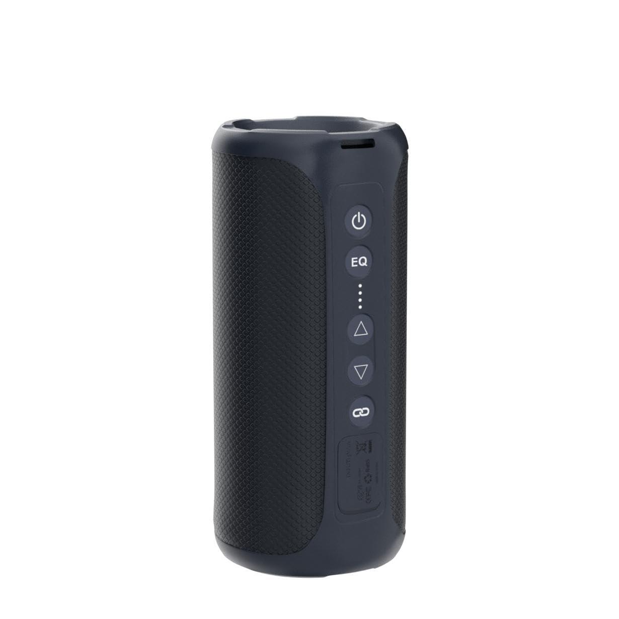 Ortizan Ortizan Bluetooth Speakers, 40W Loud Sound, Wireless Stereo, IPX7 Waterproof, Extra Bass, LED Light, BT5.3, Portable Compact Speaker for Shower/Outdoor/Beach/Home, Gifts for Adult, Navy