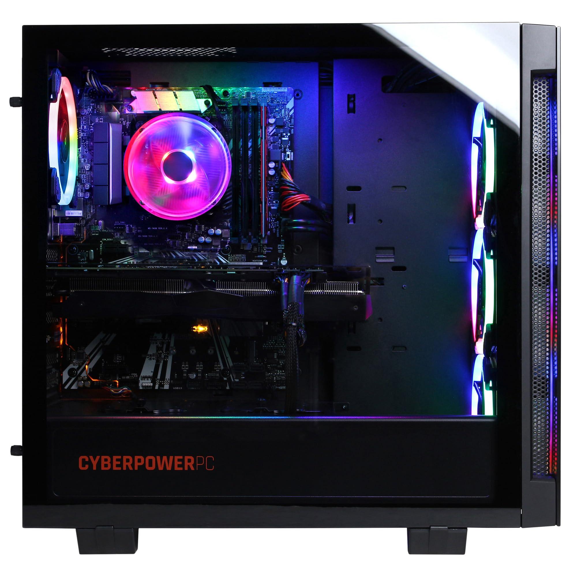 CyberpowerPC CyberpowerPC Gamer Master Gaming PC, AMD Ryzen 5 7600 3.8GHz, GeForce RTX 4060 8GB, 16GB DDR5, 500GB NVMe SSD, Wi-Fi Ready & Windows 11 Home (GMA2700A)