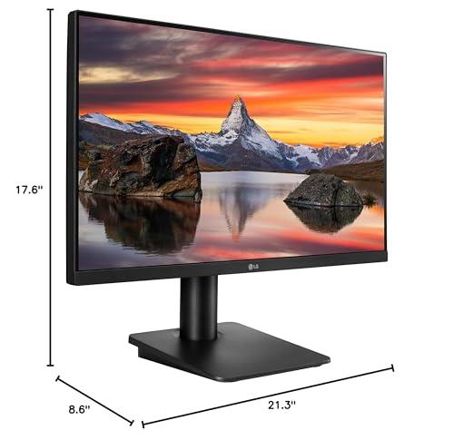 LG LG 24MP450-B Monitor 24" Full HD (1920 x 1080) IPS Display, 3-Side Virtually Borderless Design, AMD FreeSync, 5ms GtG Response Time, Reader Mode, OnScreen Control with Screen Split,Black