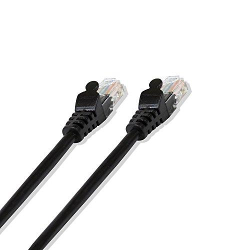 LOGICO LOGICO 100Ft Cat5e Ethernet RJ45 LAN Wire Network Black UTP 100 Feet Patch Cable (5 Pack)