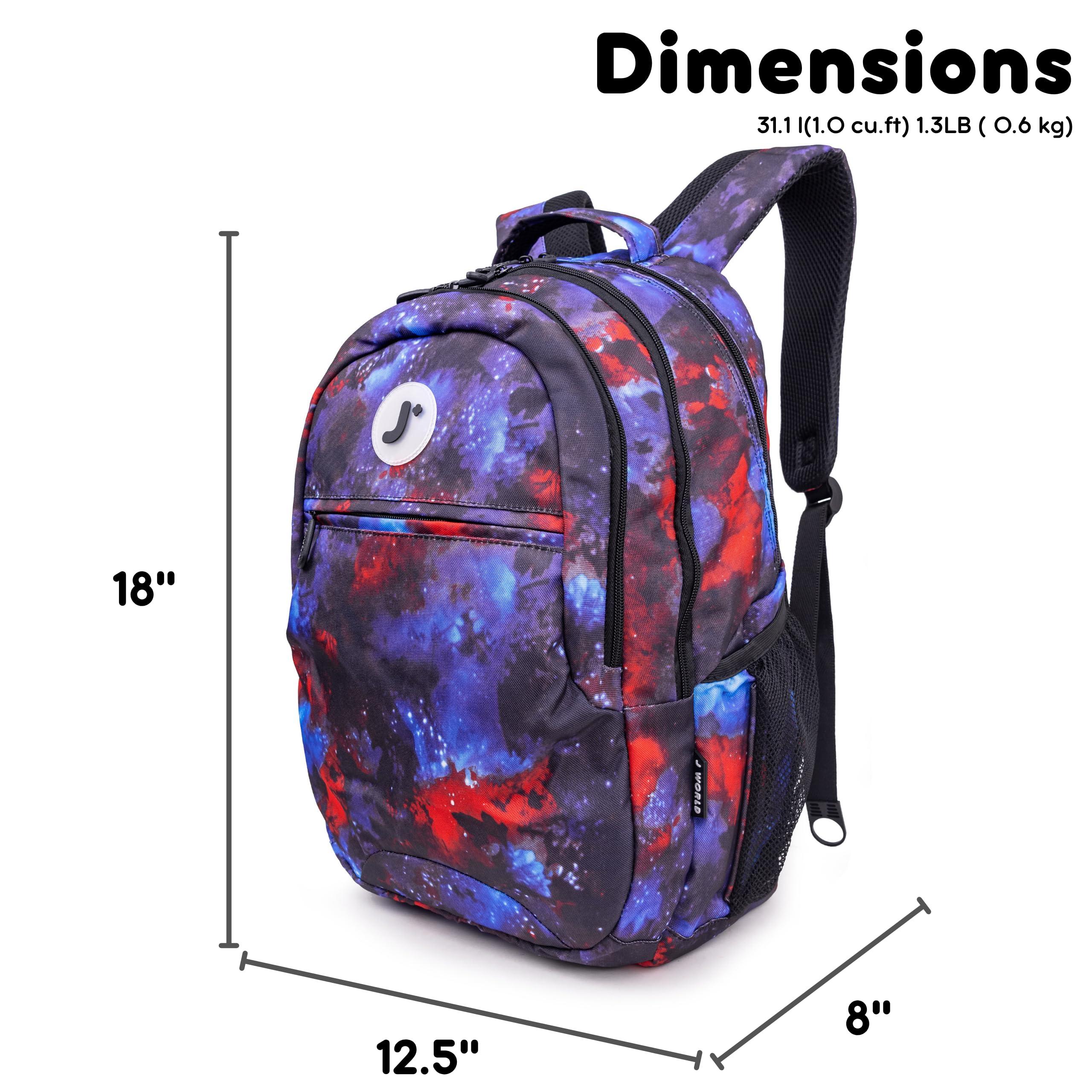 J World New York J World New York Cornelia School Backpack for Kids. Cute Womens Laptop Bookbag, Galaxy, 18 X 12.5 X 8 (H X W X D)