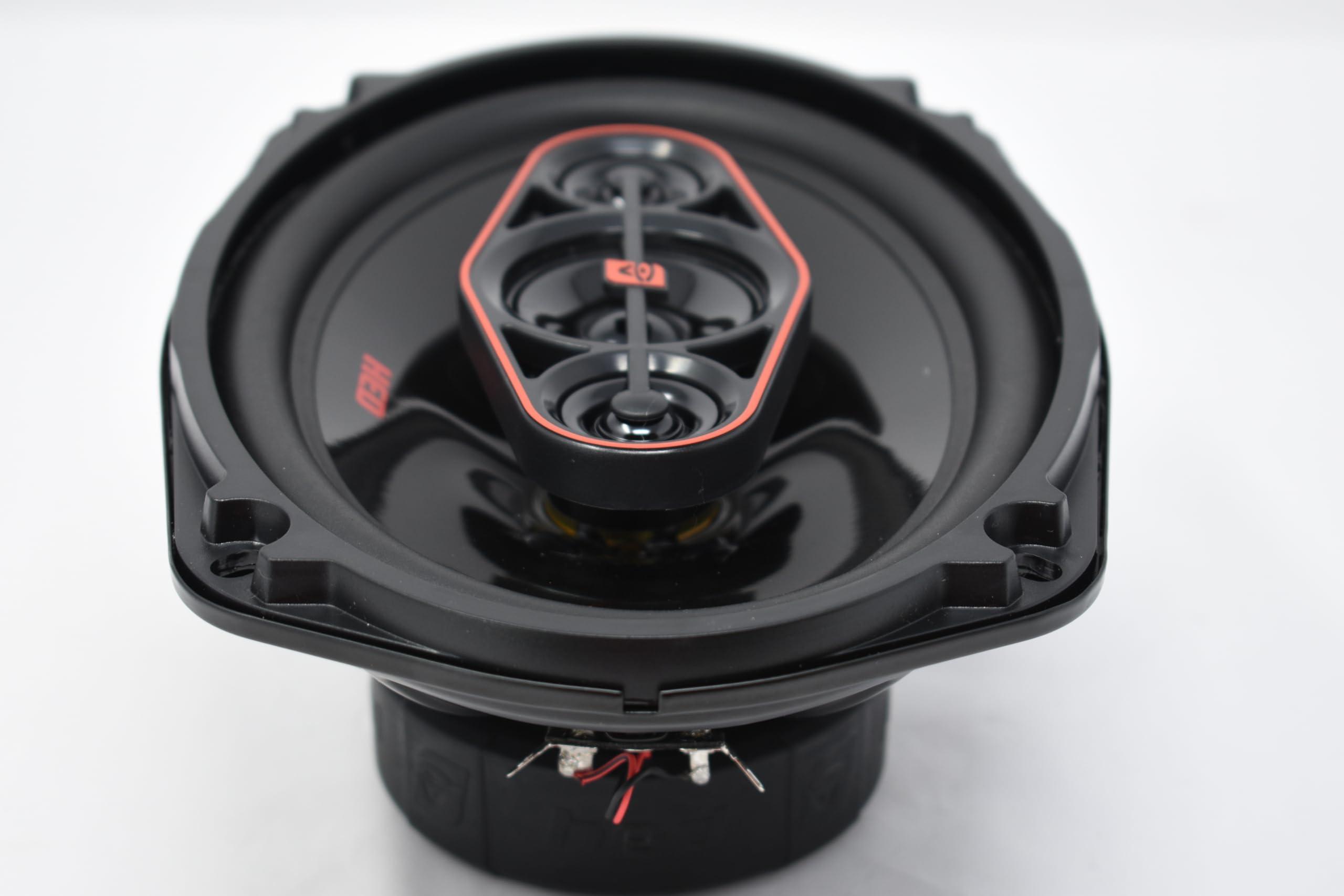 Cerwin-Vega Cerwin Vega HED Series 6\"x9\" 4-Way Coaxial Car Speakers, 4, 65W RMS/, Premium Car Audio System, Durable Steel Frame, Superior Sound Quality, Ideal for Enhanced Car Speaker H7694