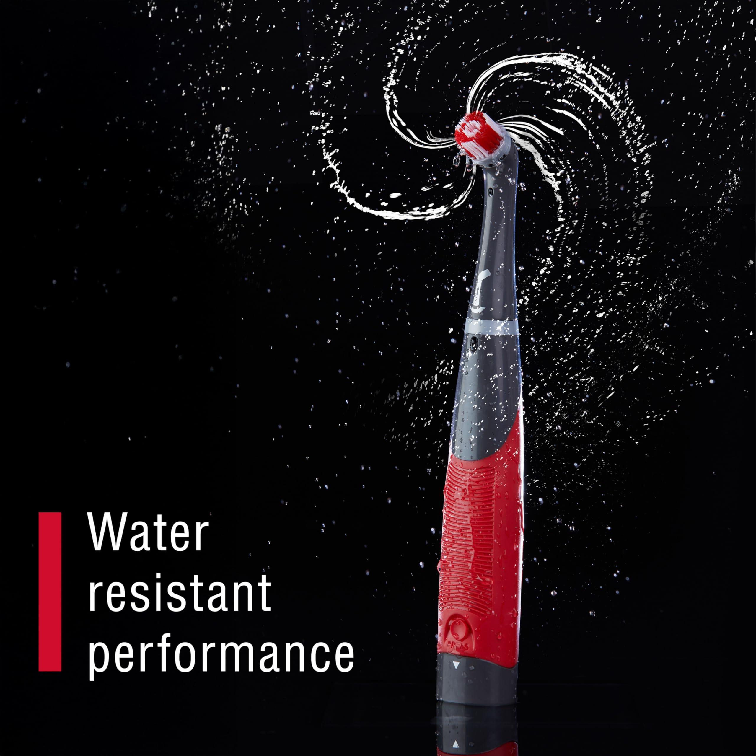 Rubbermaid Rubbermaid Reveal Power Scrubber with Multi-Purpose Head, Cordless Electric Battery Powered Scrub Brush, Water Resistant, for Home/Kitchen/Bathroom/Grout/Tile/Shower/Tub