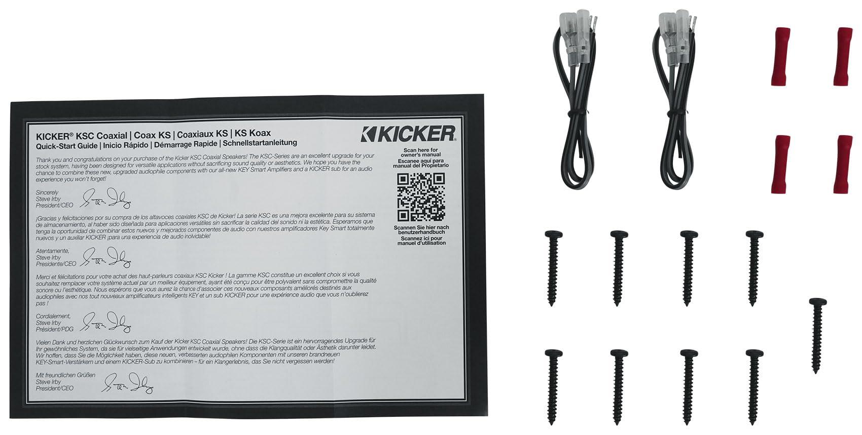 Audiosavings Audiosavings Bundle: (2) Pair Kicker 51KSC41004 4x10 75 Watt RMS Car Audio Speakers KSC41004 KSC4100 (Items 4)