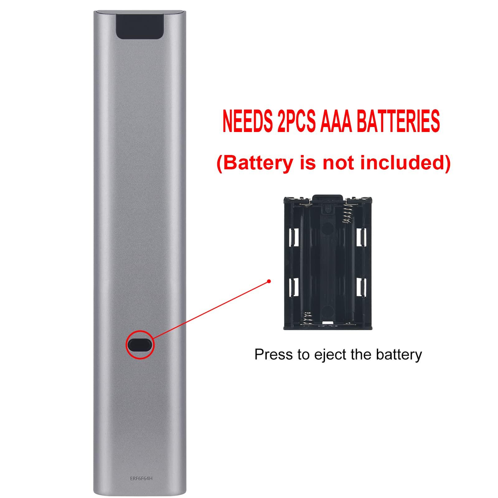 ALLIMITY Allimity ERF6F64H Replace Voice Command Remote Compatible with Hisense LED LCD TV 65A90G 65A91G 65A92G 65A96G 65A97G 65A98G 65A99G 50U7QF 55U7QF 65U7QF 55U8GQ 55U8QF 65U8QF 75U9GQ ERF6G64H ERF6H64H