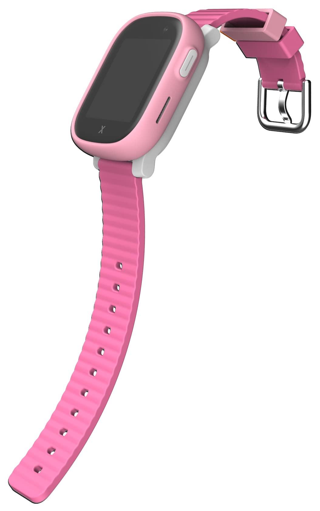 XPLORA XPLORA X6 Play - Watch Phone for Children (4G) - Calls, Messages, Kids School Mode, SOS Function, GPS Location, Camera and Pedometer (Subscription Required) (Pink)