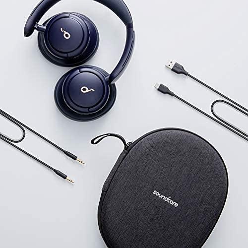 Soundcore Soundcore by Anker Life Q30 Hybrid Active Noise Cancelling Headphones with Multiple Modes, Hi-Res Sound, Custom EQ via App, 40H Playtime, Comfortable Fit, Bluetooth Headphones(Renewed)