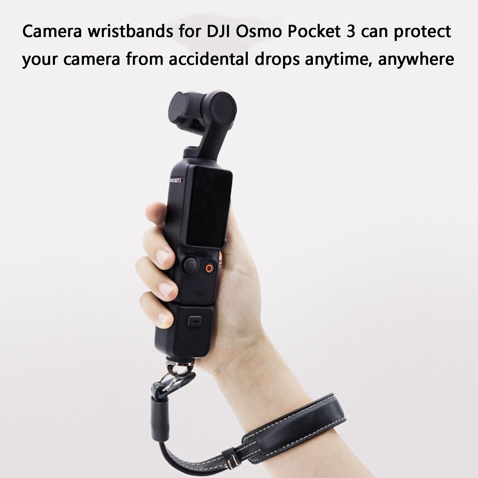 SYYZZ Photo Camera Hand Strap Lanyard Wrist Strap Mount for DJI Osmo Pocket 3/Osmo Mobile 6/5/4/3/SE Camera Wristband Hand Grip with 1/4 screw Adapter Wristlet Straps Keychain String(Coffee)