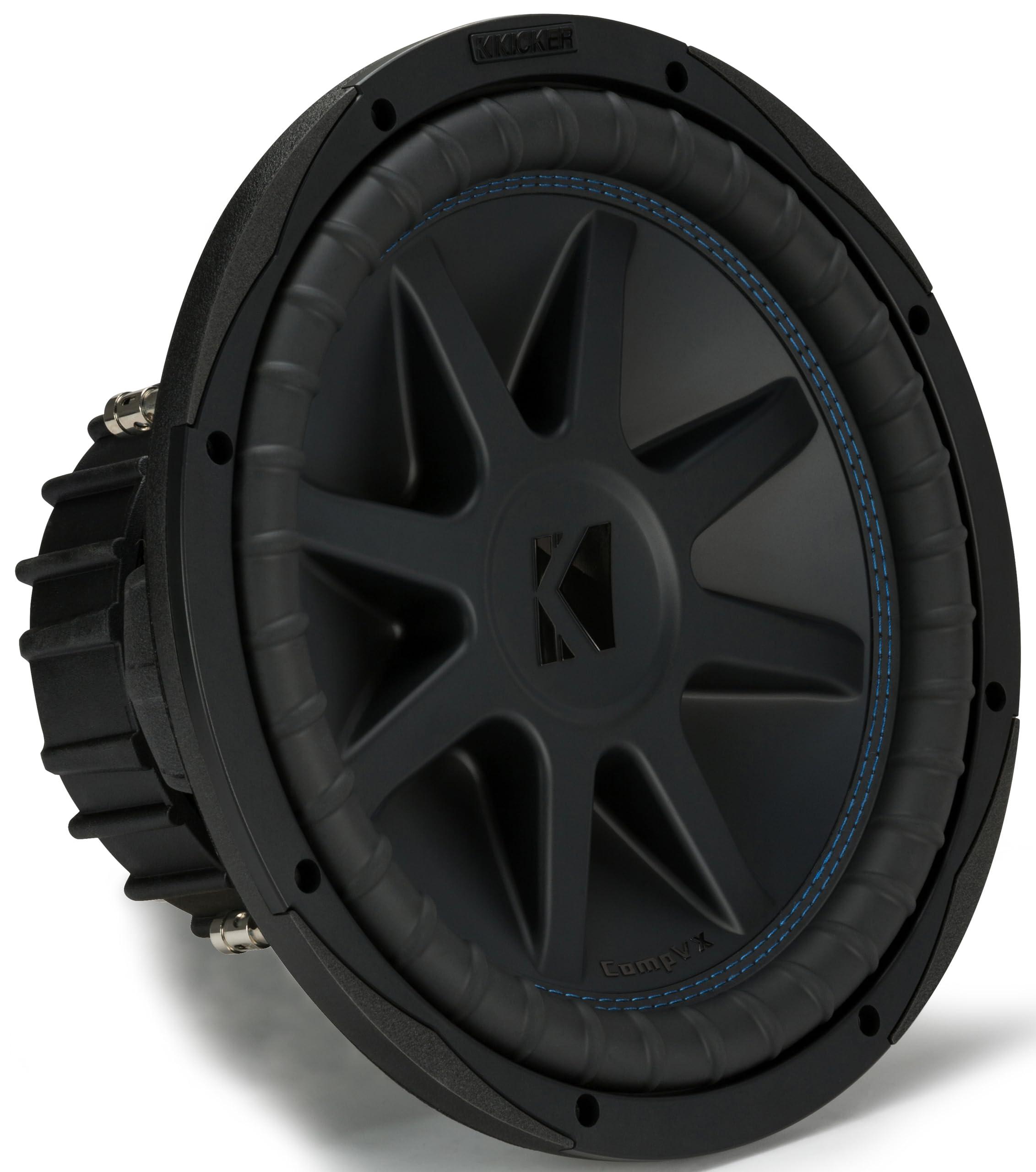 KICKER Kicker 50CVX124 CompVX 12-Inch Subwoofer, Dual 4-Ohm
