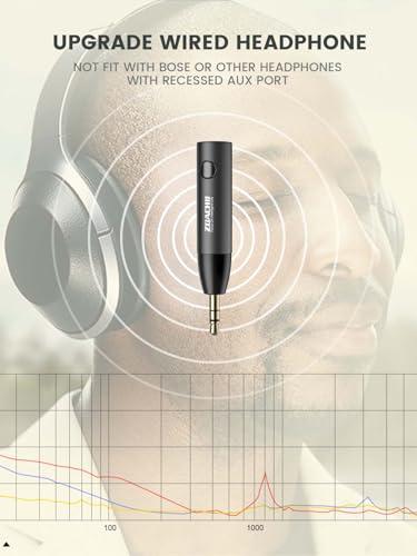 ZOACHII ZOACHII Bluetooth Aux Adapter for Car, Wireless Bluetooth 5.0 Audio Receiver with 3.5mm Jack for Vehicle Truck Home Stereo Speaker Headphone Music Streaming, Handsfree Calling, [1 Piece]