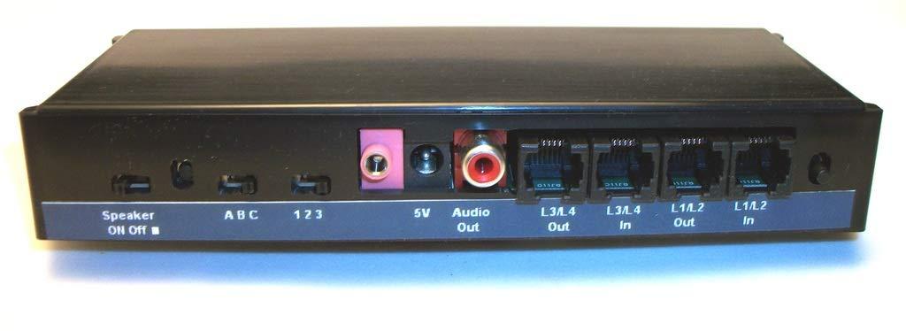 Electronics World iHold A4LP 4-Line Music On Hold Player system for all corded or cordless 2 line or 4 line telephones, \"All-In-One\" Music On Hold adapter plus mp3 On-Hold Music Player