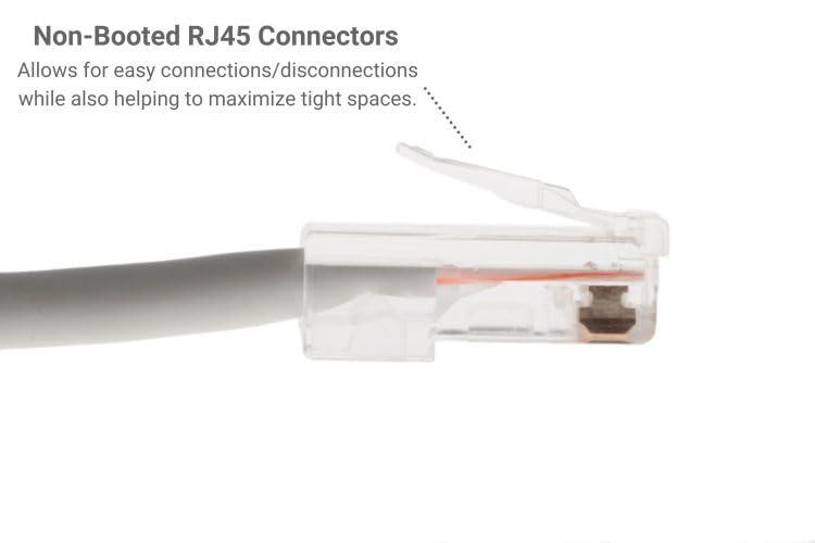 CablesAndKits CablesAndKits - Cat6 Ethernet Cable, Non-Booted, Jacket: PVC (CM), 10 ft, Gray, Pure Copper, RJ45 Computer & Networking Patch Cord