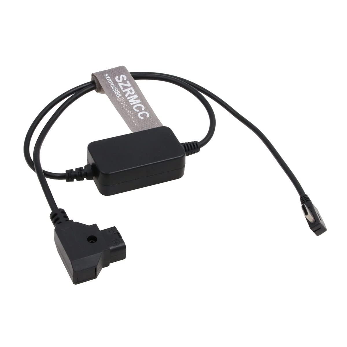 SZRMCC SZRMCC USB C Type-C Regulated 5V to D-tap V Mount Gold-Mount Power Cable for Sound Devices Mix Pre II Blackmagic SDI Converter (Right Angle USB C)