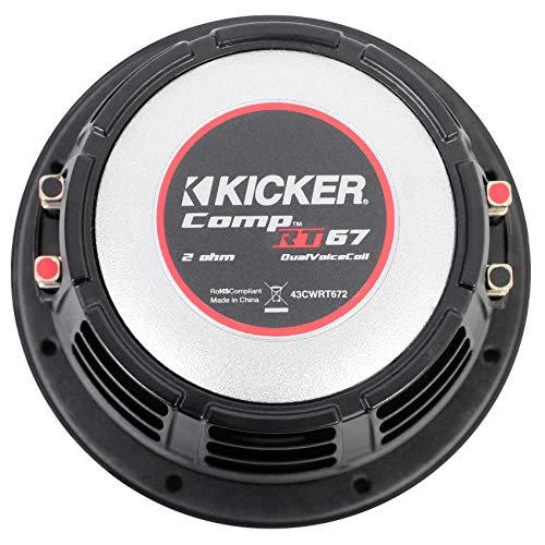 KICKER (2) Kicker 43CWRT672 COMPRT67 6 3/4" 600W Shallow Car Subwoofers Subs CWRT67-2
