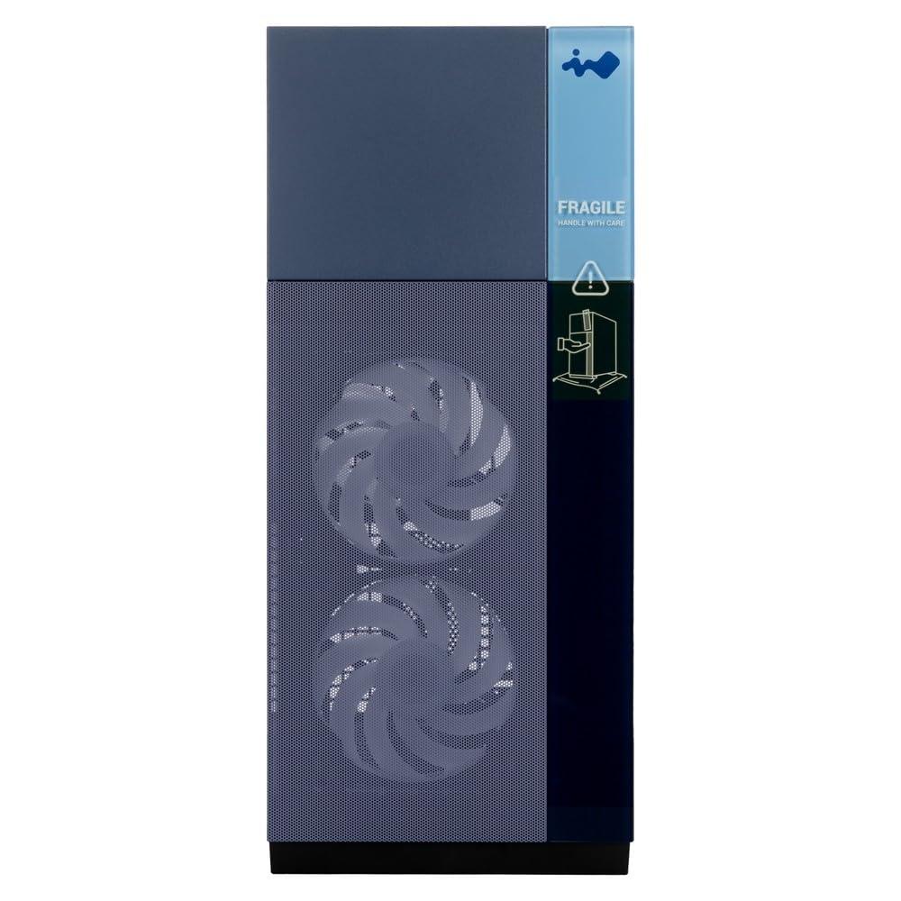 IN WIN InWin F5 Black E-ATX Full Tower Computer Case with Tempered Glass, Mesh Panels, Customizable Front Bezels, and Offers ATX Back Connect Motherboard Support