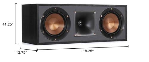 Klipsch Klipsch Reference 5.0 Home Theater System with 2X R-610F Floorstanding Speaker, R-52C Center Channel Speaker, 2X R-41M Bookshelf Speaker and RX-V385 5.1-Channel Receiver, Black