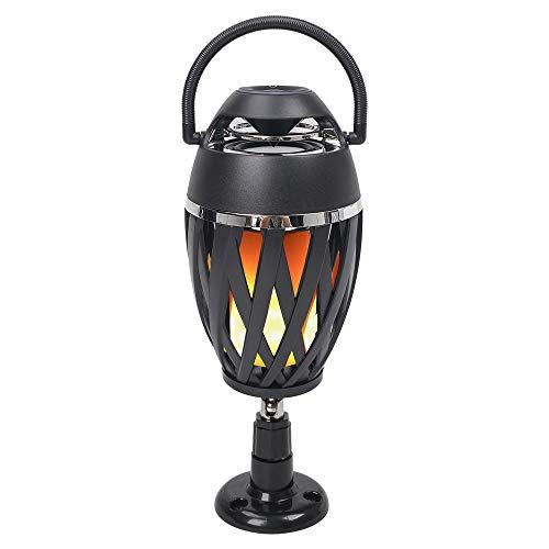 Sound Town Sound Town 2-Pack Portable Bluetooth Speakers with LED Lights, True Wireless Stereo (TWS) Bluetooth, Wall Mount Brackets, and Decorative Flame, for Outdoors, House Party, Patio and Home (OPIK-F1-PAIR)