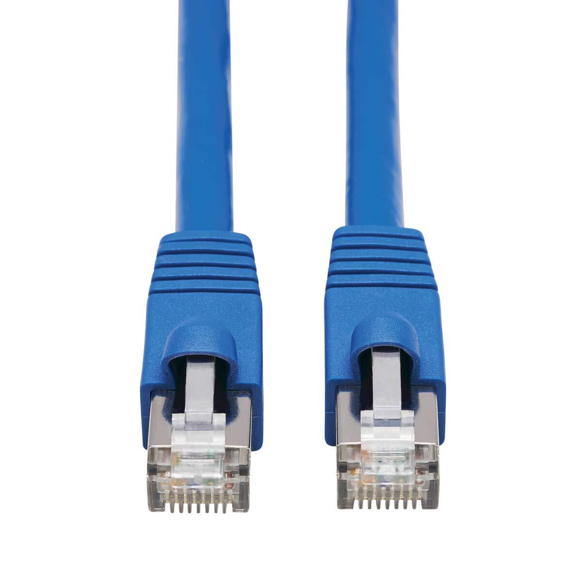 Tripp Lite Tripp Lite Cat6a 10G Ethernet Cable, PoE, CMR-LP, Snagless F/UTP Network Patch Cable (RJ45 M/M), Blue, 3 ft. (N261P-003-BL)