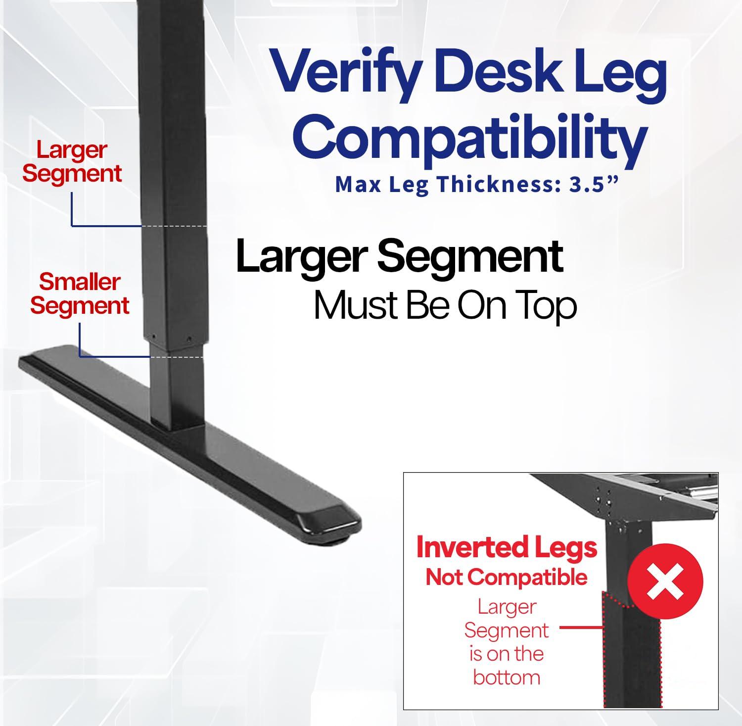 VIVO VIVO Adjustable Clamp-on Desk Leg PC Mount, Under Desk PC Bracket, Computer Case CPU Holder with Tool-Free Installation, Black, MOUNT-PC01C