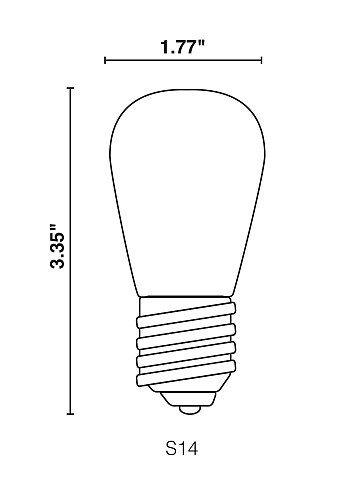 Halco Halco BC3728 80519 - S14GRN1C/LED Sign Scoreboard Light Bulb