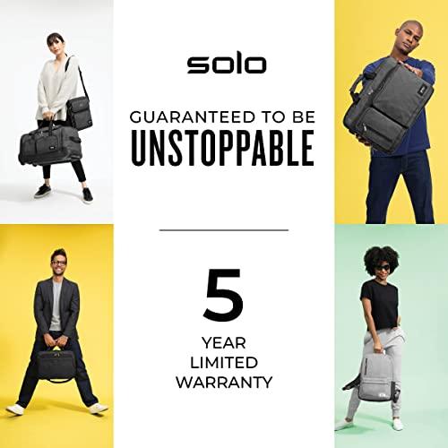 Solo New York Solo New York Launch 17.3-Inch Laptop Backpack with Hardshell Front Pocket, Black