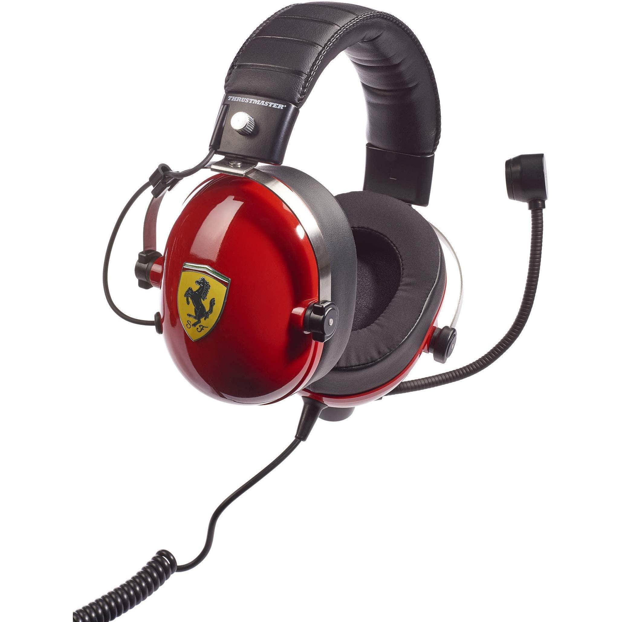 THRUSTMASTER T.Racing Scuderia Ferrari Edition  The multiplatform Gaming Headset Inspired by The Ferrari Scuderias Real paddocks,4060105