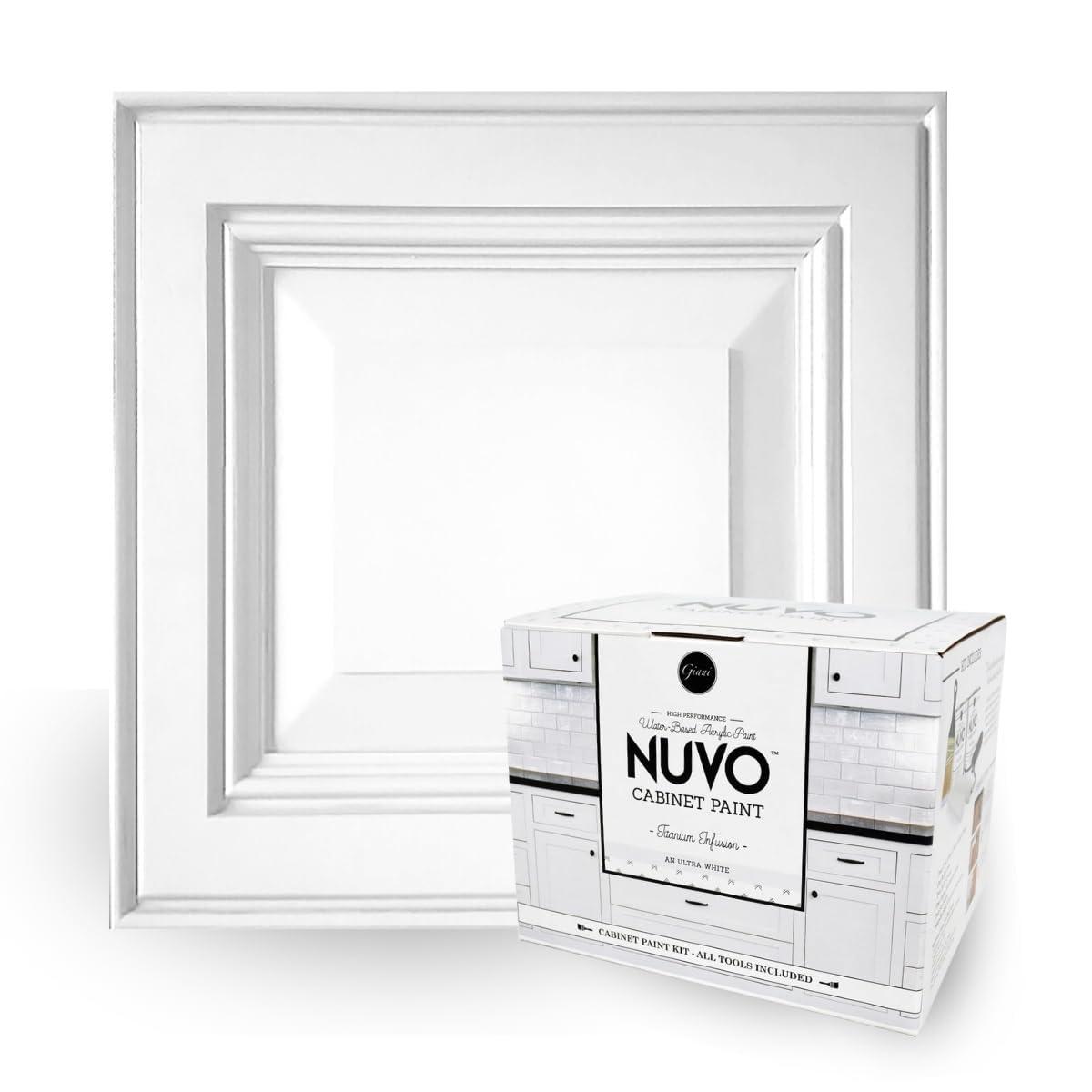 Nuvo Nuvo Titanium Infusion Cabinet Makeover Kit - Easy DIY 7-Piece Set, Brilliant White, Long-Lasting Finish