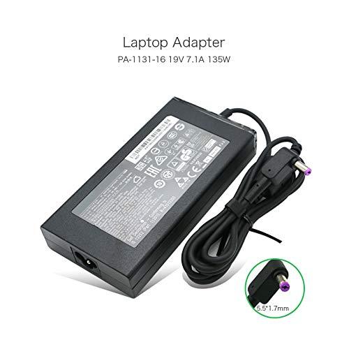 JHZL Original 19V 7.1A 135W 5.51.7mm Laptop Adapter Compatible for Acer Aspire V17 Nitro VN7-792G-59CL PA-1131-16 T Power Suppliers with Power Cord