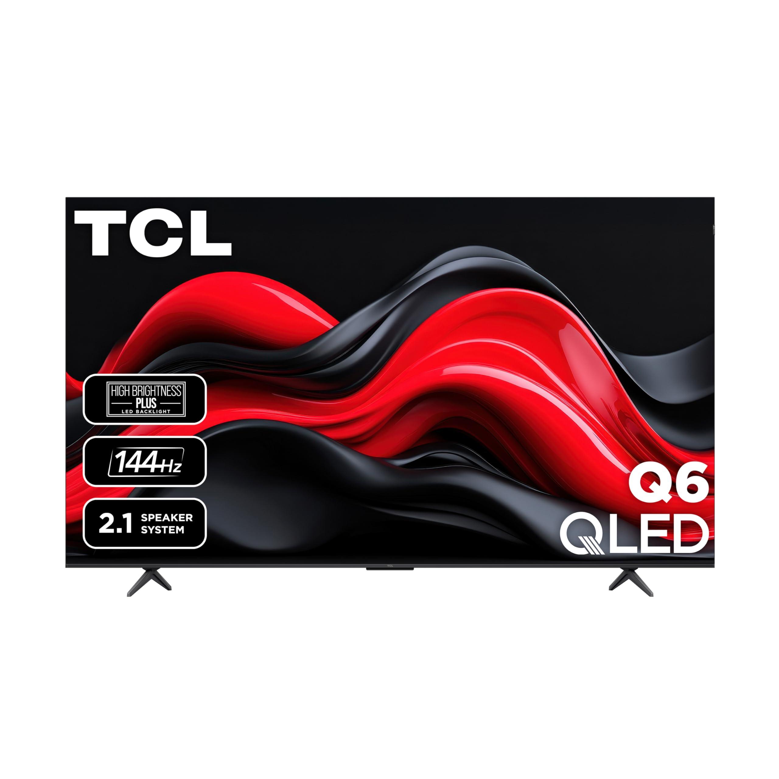 TCL TCL 85-Inch Q65 QLED 4K UHD Smart TV with Google TV (85Q651G, 2024 Model) Dolby Vision, Dolby Atmos, HDR Pro+, Game Accelerator Enhanced Gaming, Voice Remote, Works with Alexa, Streaming Television