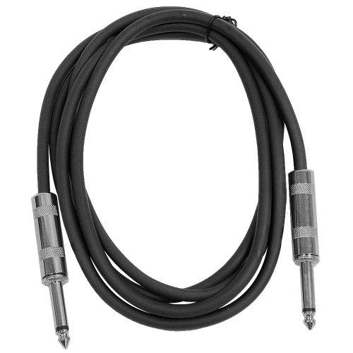 Seismic Audio Seismic Audio SASTSX-6Black-8PK 6-Feet TS 1/4-Inch Guitar, Instrument, or Patch Cable, Black