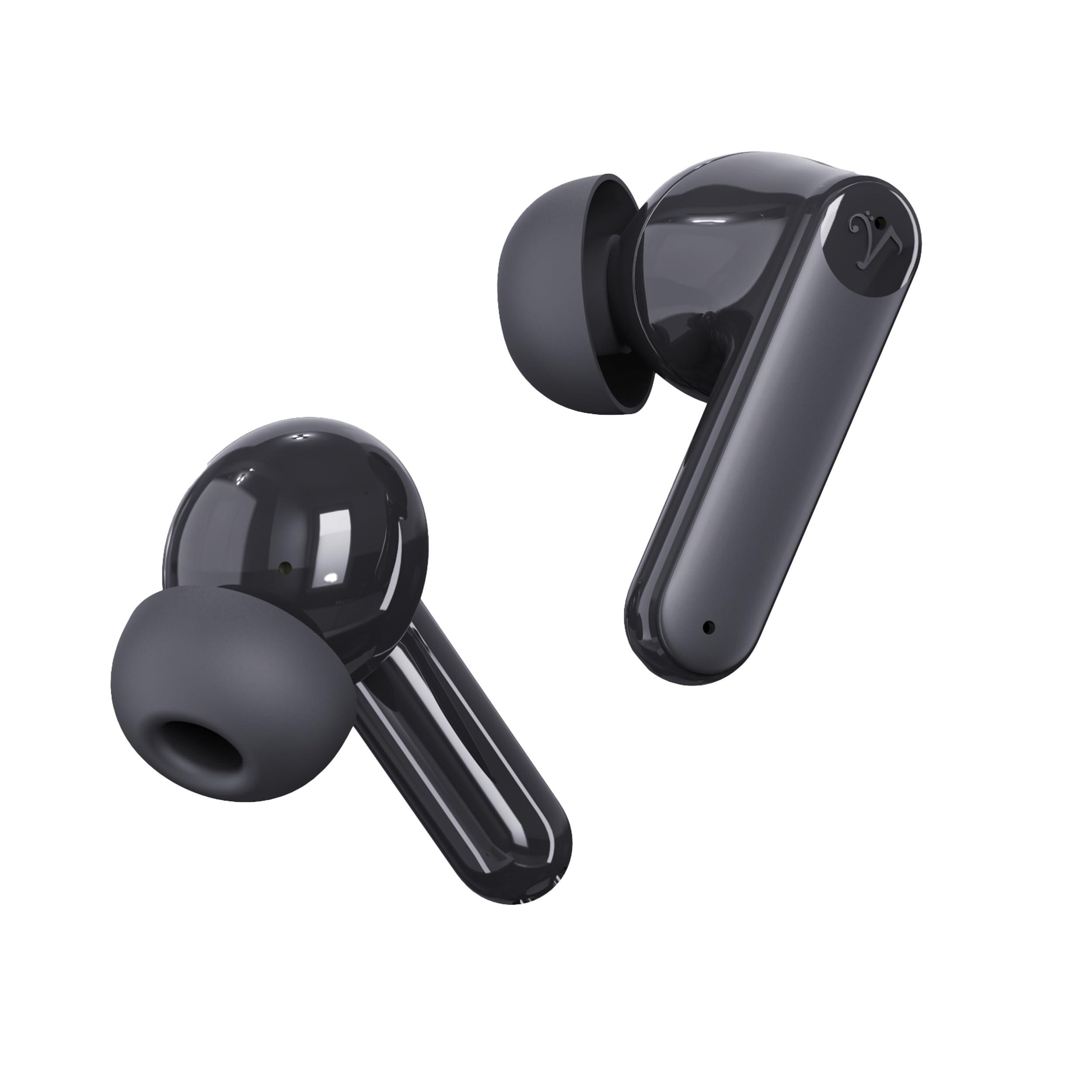Visual Land Visual Land Soundwave A1 Plus (2025 Edition) Active Noise Cancelling Earbuds, 6 Mics, 48H Total Playtime, 15 Mins = 6 Hours Playtime - Black