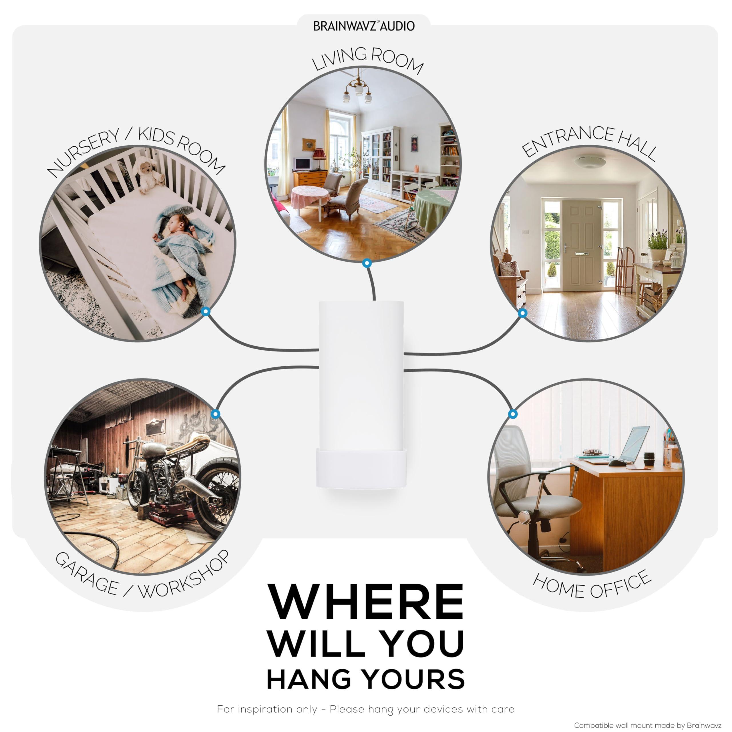 BRAINWAVZ Screwless Wall Mount for Linksys Velop Pro 6E (AXE5400) WiFi Mesh Router, Easy to Install Holder, Adhesive & Screw Mounting Option, by Brainwavz