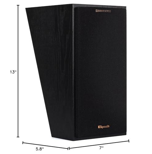 Klipsch Klipsch R-41SA Powerful Detailed Home Speaker Set of 2 Black