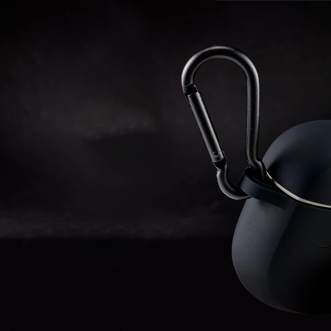 Bose Bose Case Cover for QuietComfort Earbuds II, Protective Silicone Exterior, with Aluminum Carabiner for Convenient Carrying, Triple Black