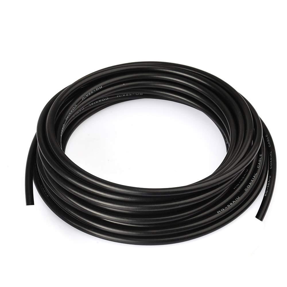 Superbat Superbat RG58 Coaxial Cable 50 Ohm Coax Cable 20 Feet (6.09 Meters)