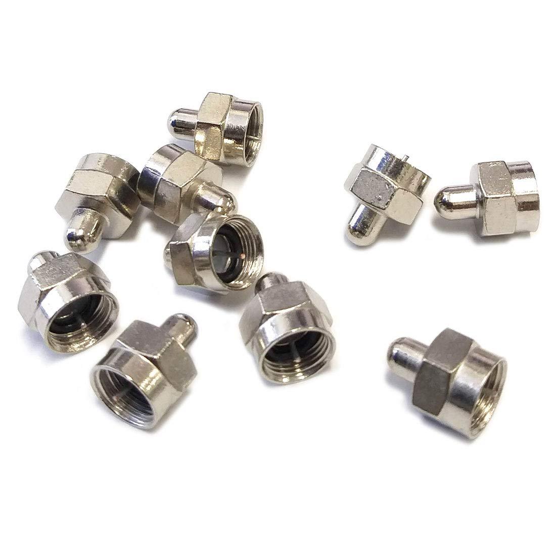 GARASANI 10 Pack Termination of a 75 Ohm Type F line, Commonly Found Type F Connector widely Used