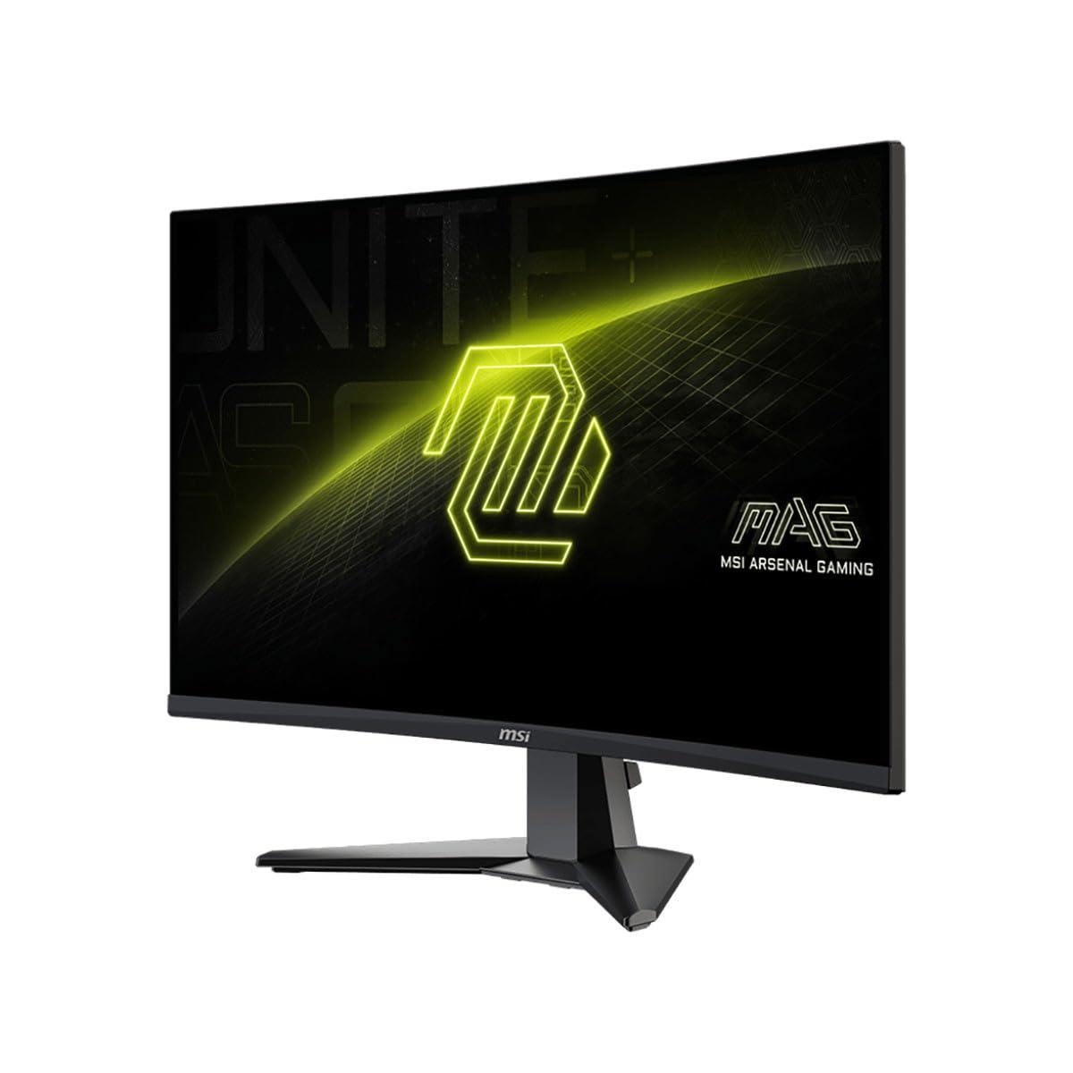 MSI MSI MAG 276CXF 27-inch 1920 x 1080 (FHD) Curved Monitor, 280Hz, HDMI, DisplayPort, VGA Port, VESA Mountable, Tilt, Speaker, Slim Bezel, 0.5ms, Black
