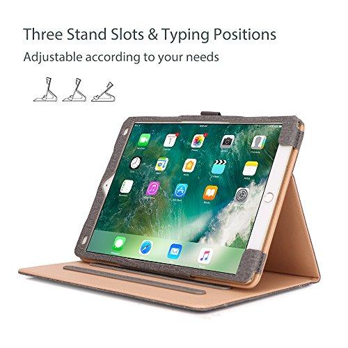 ProCase ProCase Case for iPad Air (3rd Gen) 10.5\" 2019/iPad Pro 10.5\" 2017, Vintage PU Leather Stand Folio Cover for iPad Air 3/iPad Pro 10.5-inch Multiple Viewing Angles with Pencil Holder -Grey