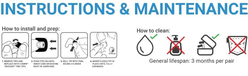 COMPLY Comply Foam Replacement Ear Tips for Samsung Galaxy Buds FE, Black Assorted S, M, L, 3 Pairs, Ultimate Comfort, Unshakeable Fit