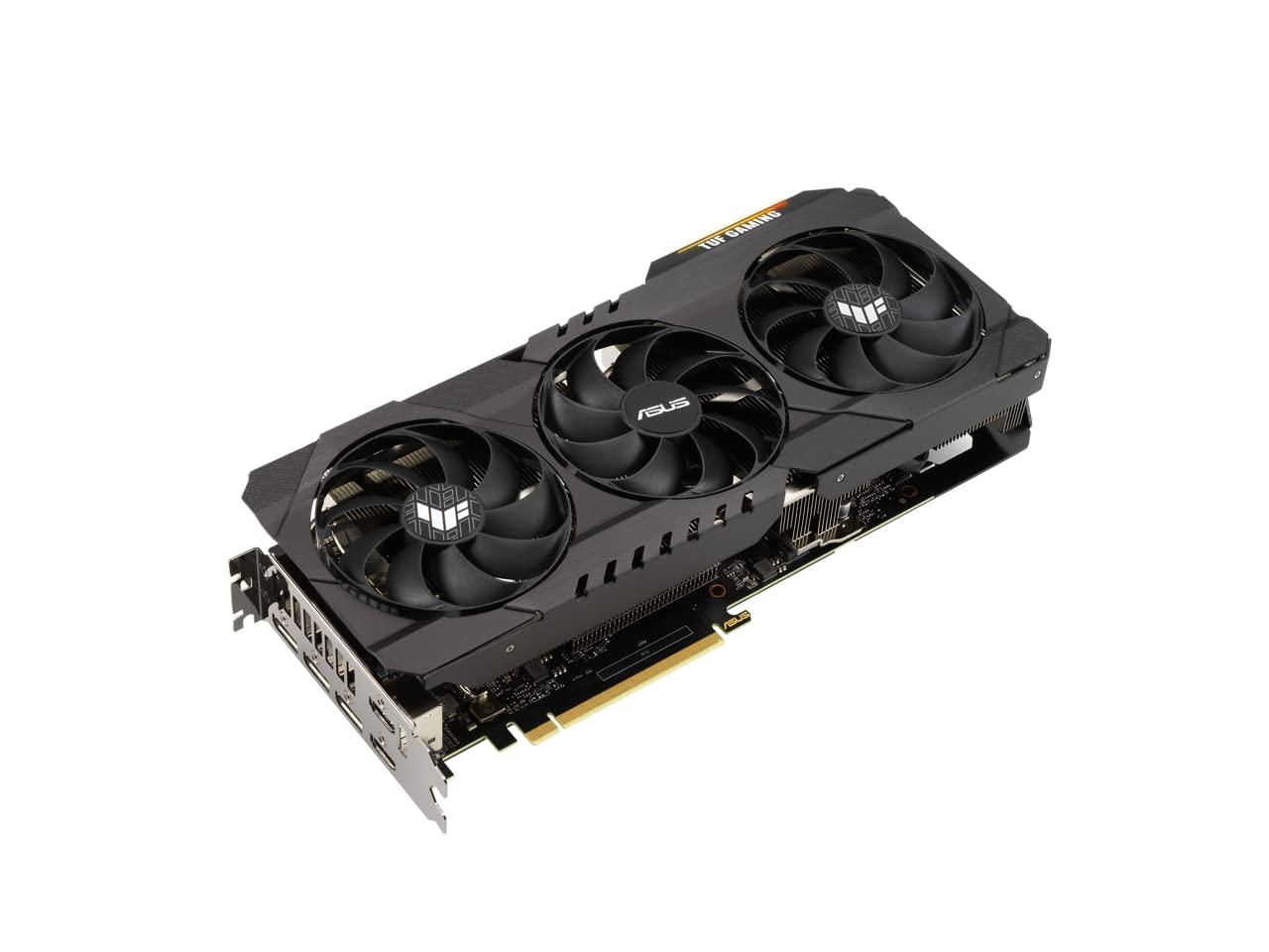ASUS ASUS TUF Gaming NVIDIA GeForce RTX 3070 Ti OC V2 Graphics Card (PCIe 4.0, 8GB GDDR6X, HDMI 2.1, DisplayPort 1.4a, Dual Ball Fan Bearings, Military-Grade Certification, GPU Tweak III) (Renewed)