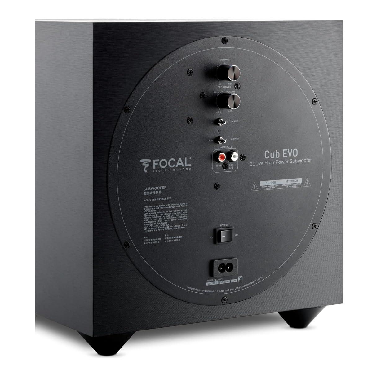 Focal Focal Cub Evo Active Bass-Reflex Subwoofer (Black)